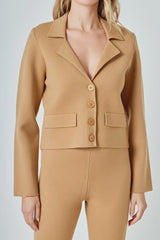 Knit Lapel Jacket