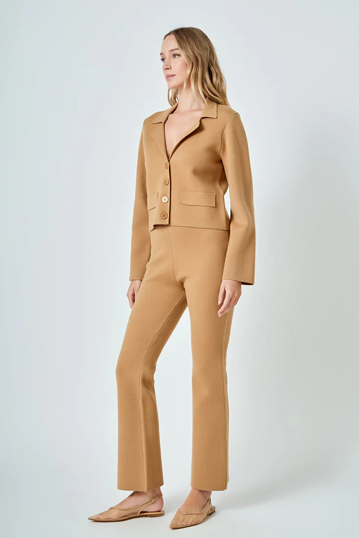 Knit Lapel Jacket