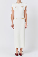 Knit Padded Maxi Dress