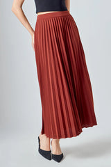 Sophisticated Pleated Maxi Skirt