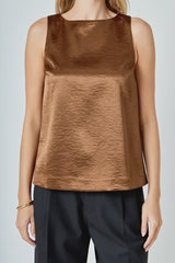 Chic Satin Velvet Top