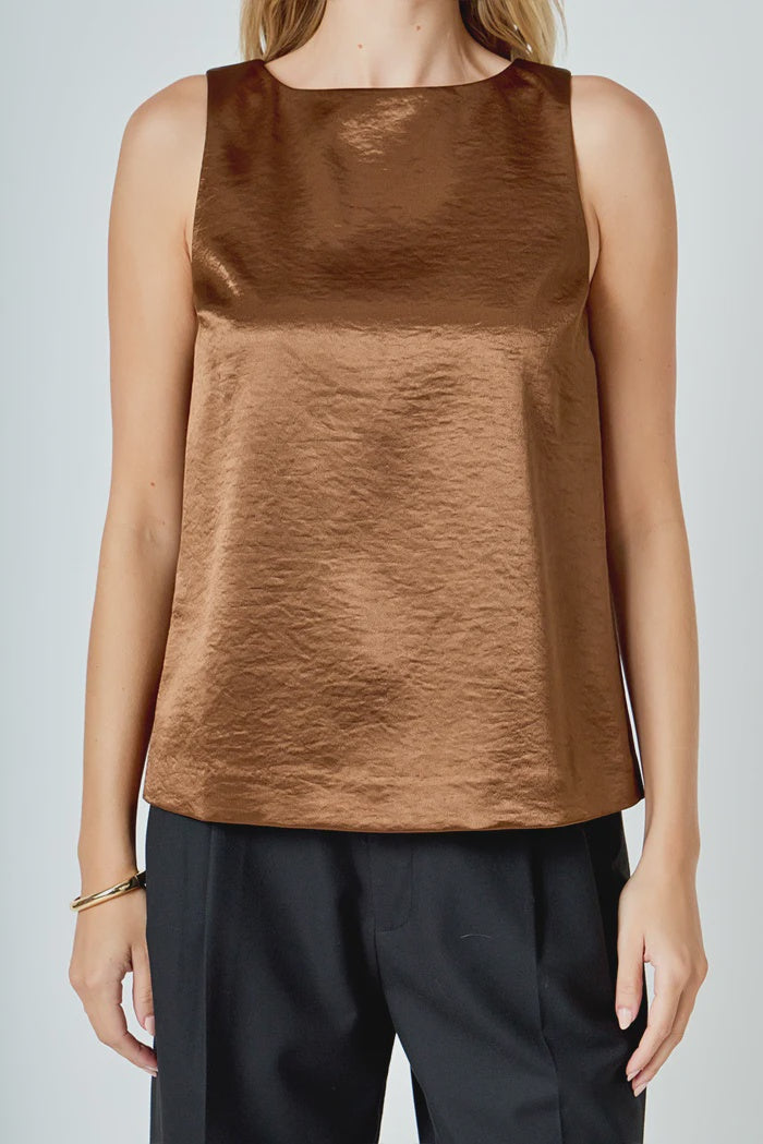 Chic Satin Velvet Top