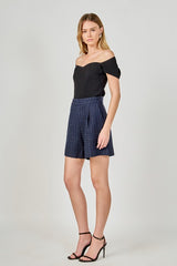 Tweed Relaxed Long Shorts