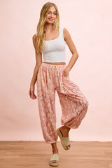 Blush Bloom Lace Pants