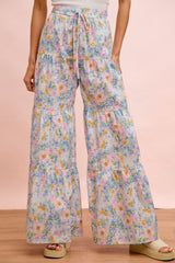 Watercolor Garden Tiered Pants