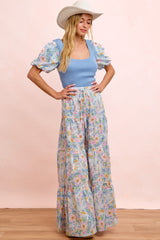 Watercolor Garden Tiered Pants