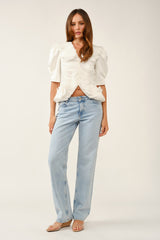 3D Sculpted Ruffle Blouse