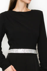 Long Sleeve Waistband Detail Top (3 Color Ways)