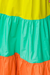 Poplin Color Blocked Maxi Dress