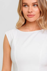 White Denim Midi Dress
