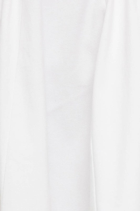 White Denim Midi Dress