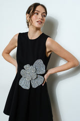 Sleeveless Black Mini Dress