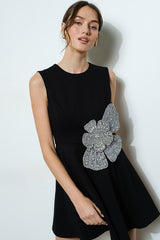 Sleeveless Black Mini Dress