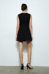 Sleeveless Black Mini Dress