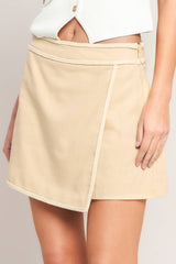 Chic Minimal Wrap Skort