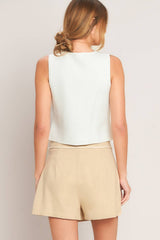 Chic Minimal Wrap Skort