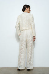 High Waist Lace Trousers