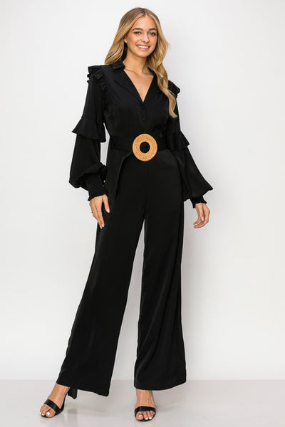 Long Sleeve Belted Jumpsuit – v o g l i o
