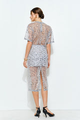 Sequin Sheer Midi Skirt (2 Color Ways)