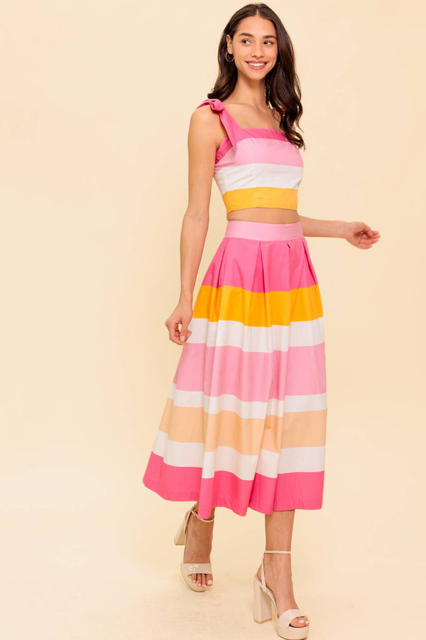 Striped Two-Piece Set