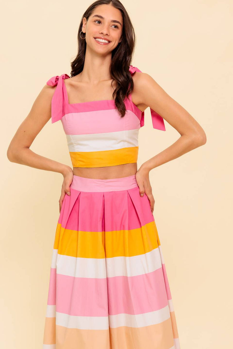 Striped Two-Piece Set