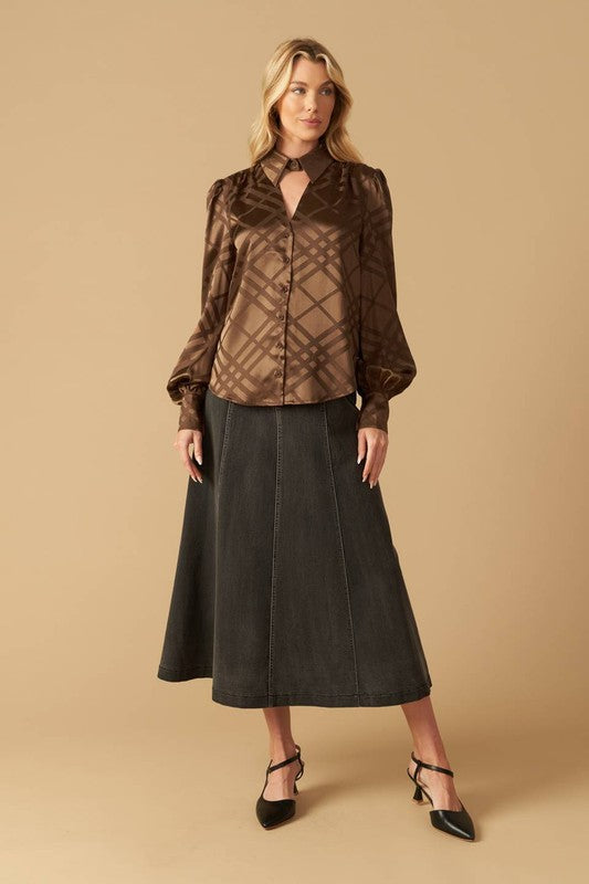 Woven Satin Top