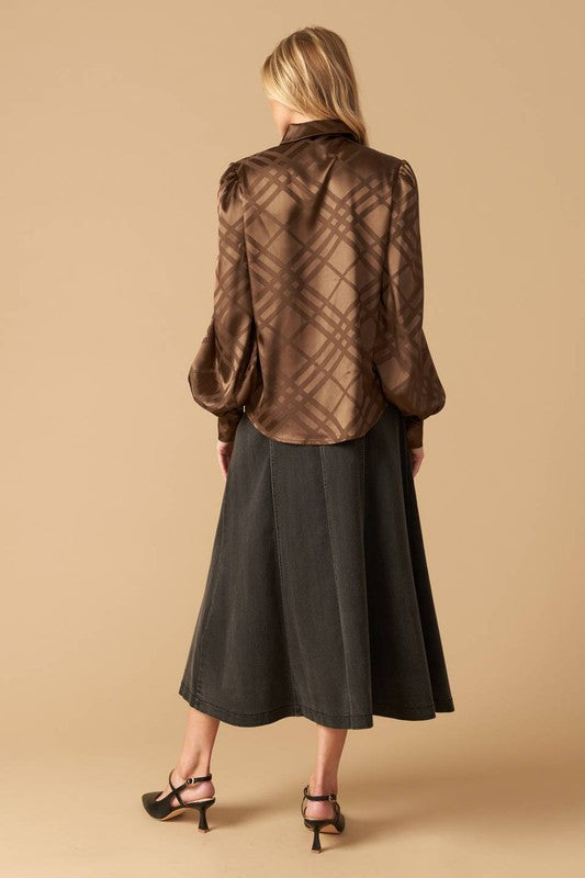 Woven Satin Top