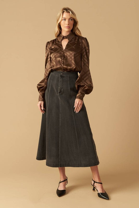 Woven Satin Top
