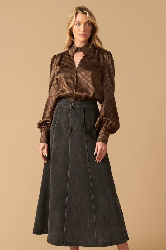 Woven Satin Top