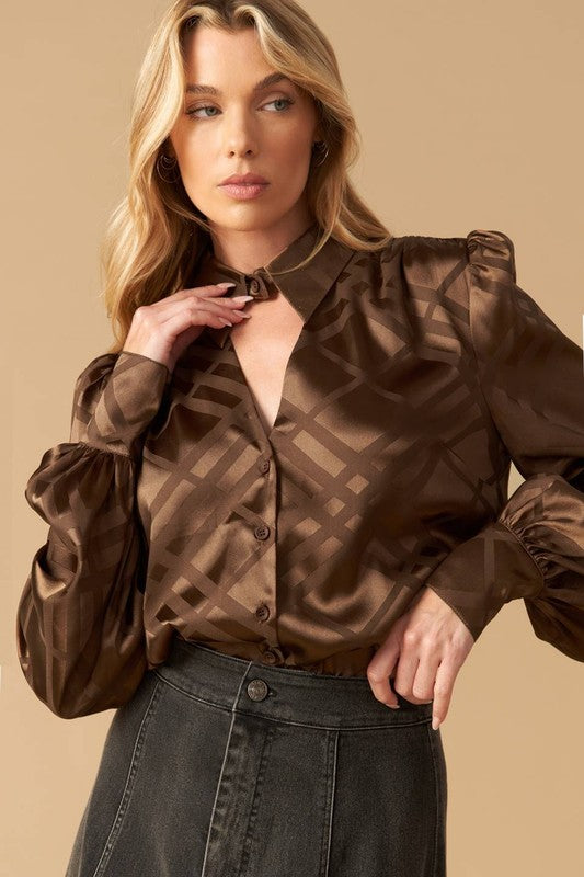 Woven Satin Top