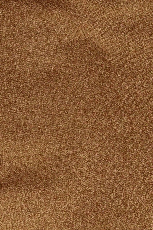 Caramel Brown Boat Neck Sweater