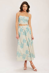 Floral Linen Blend Set