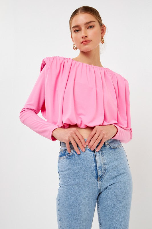 Fluid Shoulder Pad Top