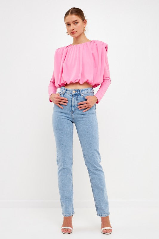 Fluid Shoulder Pad Top