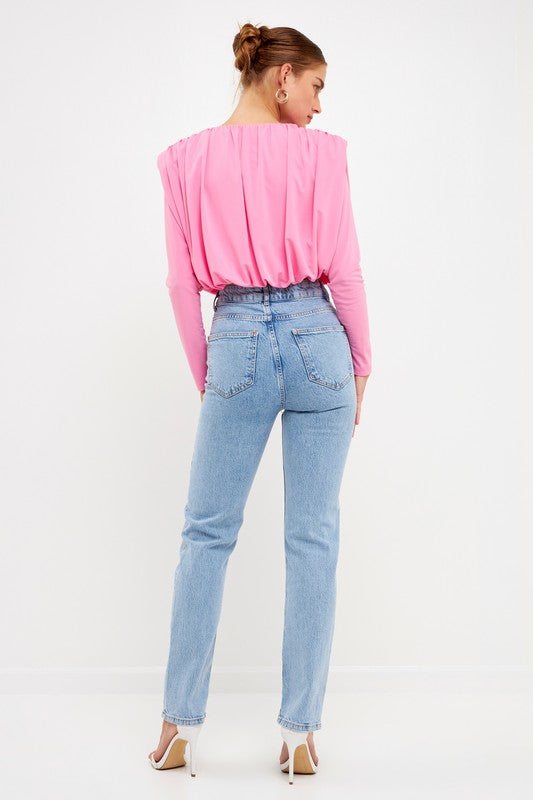 Fluid Shoulder Pad Top