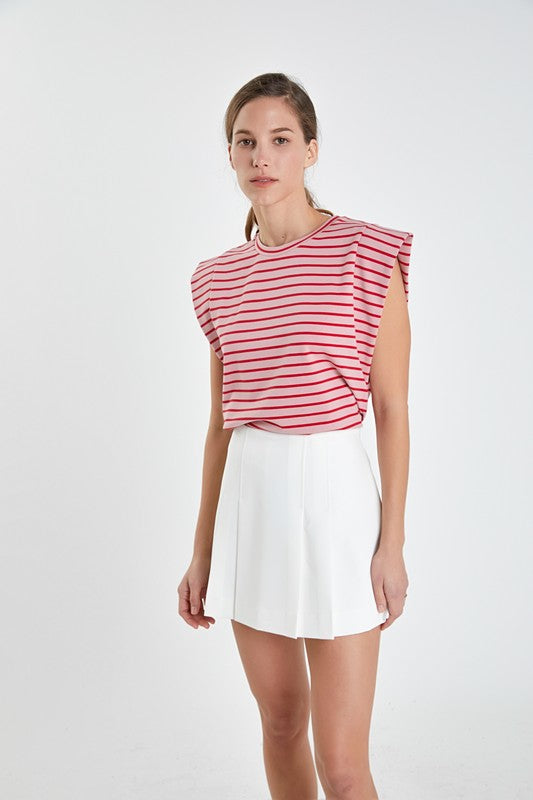 Stripe Sleeveless T-Shirt (2 color ways)