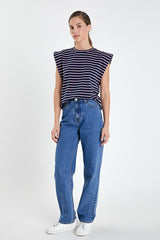 Stripe Sleeveless T-Shirt (2 color ways)