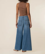 High-Rise Super Wide-Leg Jeans with Patch Pockets