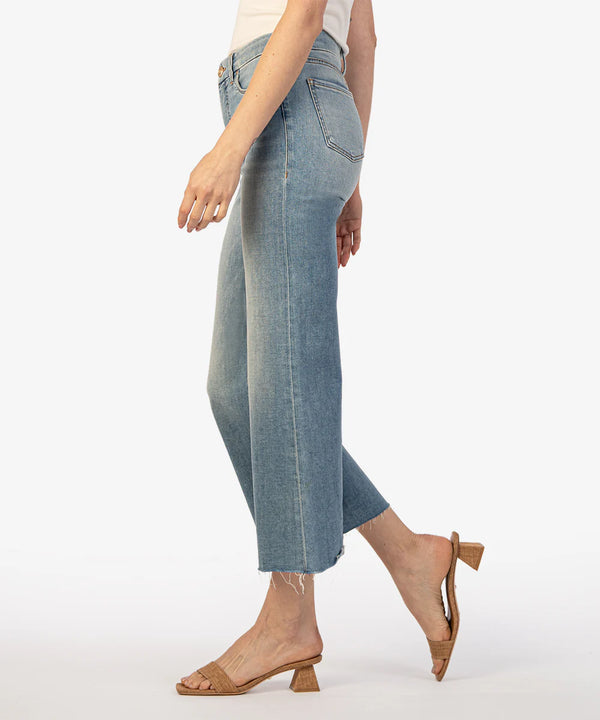 Meg High Rise Ankle Wide Leg Jeans