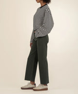 High-Rise Wide Leg Jeans In  Sherwood Forest