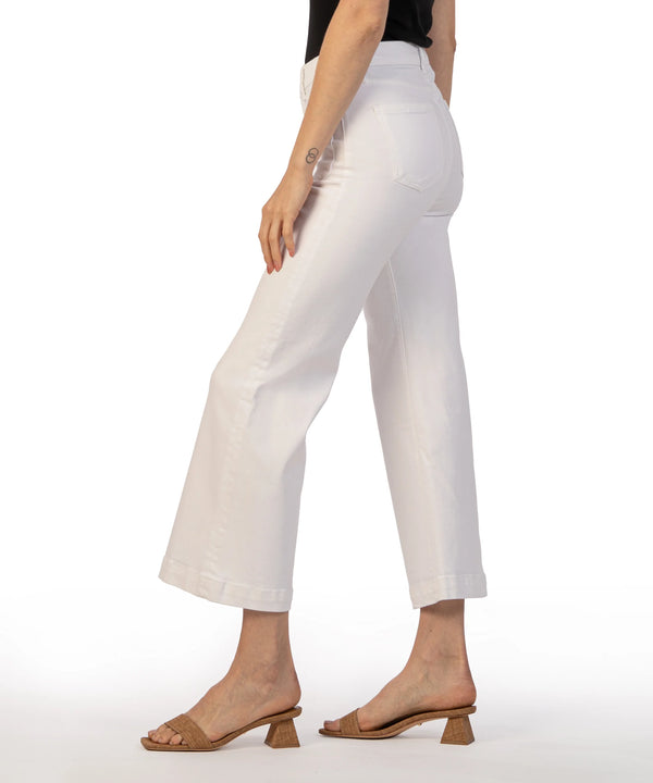 Meg High Rise Wide Leg In White