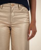 Metallic Gold Coated Pants