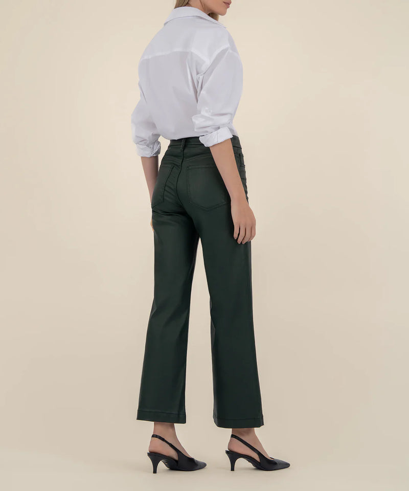 Meg Coated High Rise Wide Leg Jeans