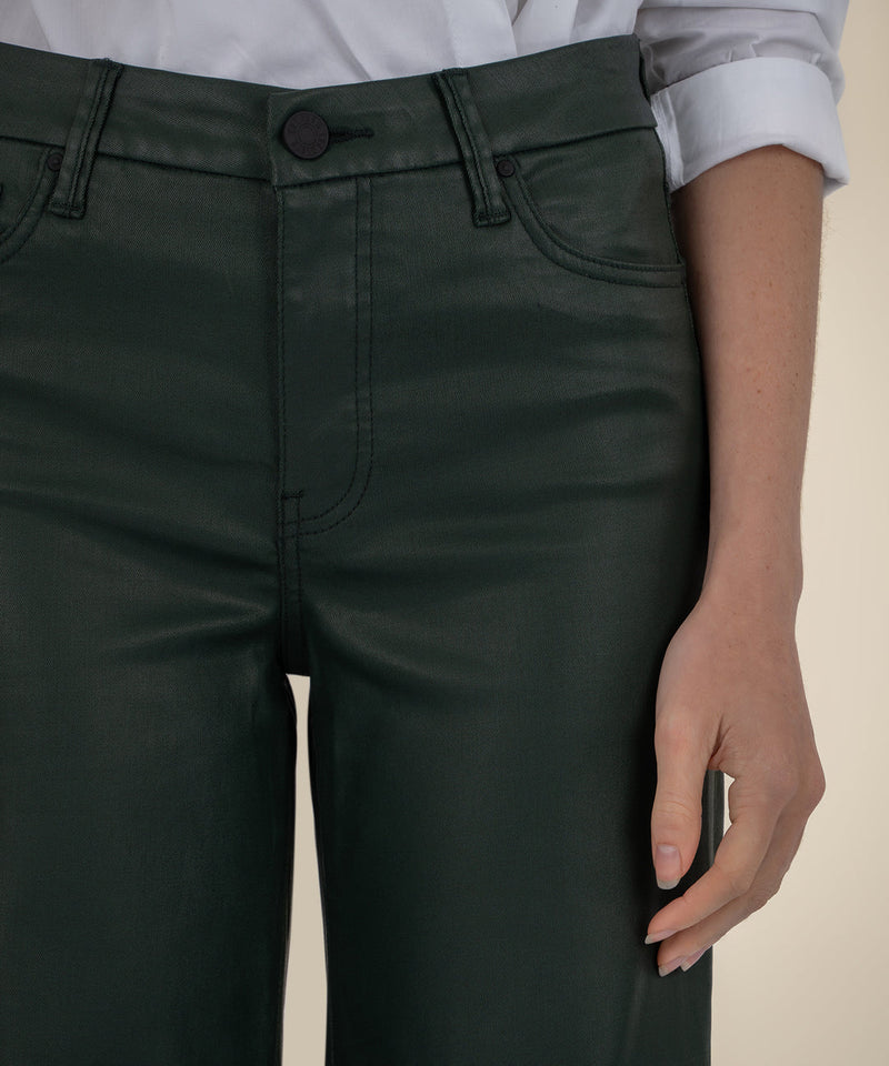 Meg Coated High Rise Wide Leg Jeans