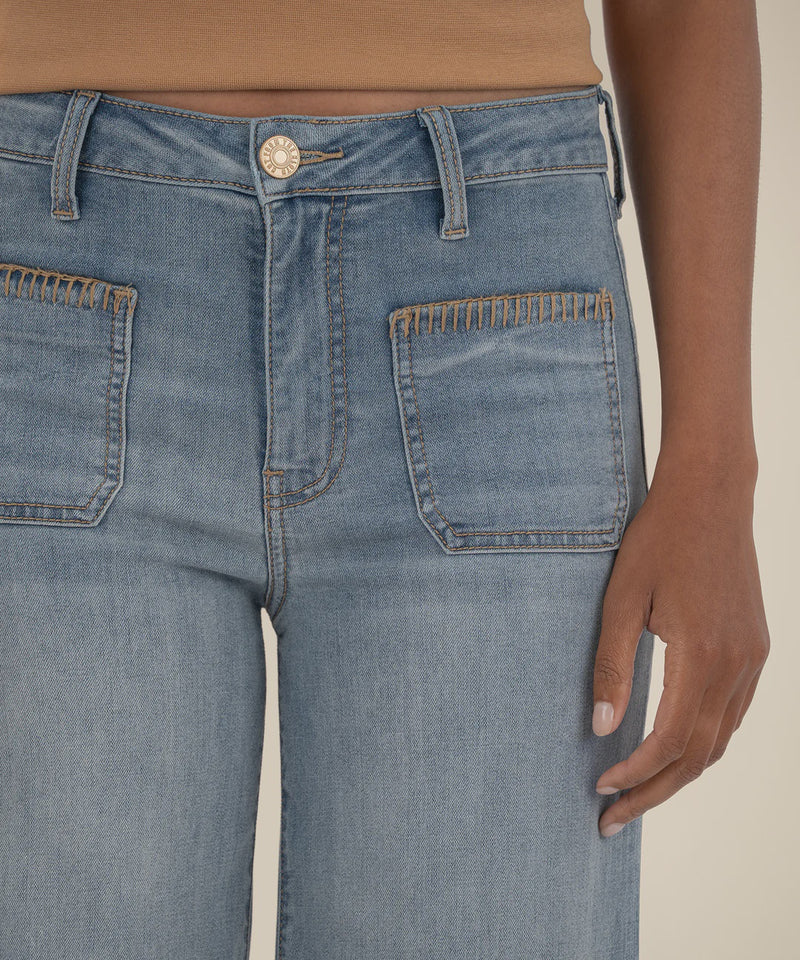 Meg High-Rise Wide Leg Jeans