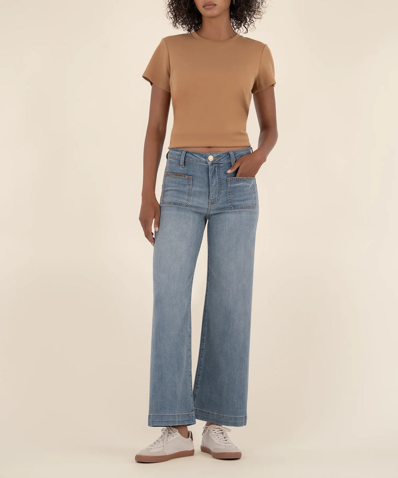 Meg High-Rise Wide Leg Jeans