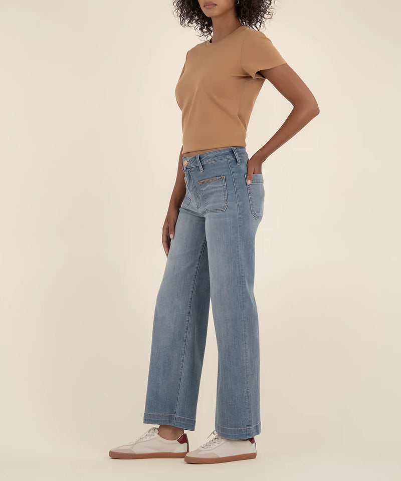Meg High-Rise Wide Leg Jeans