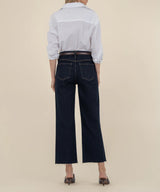 Euro Base Dark High-Rise Wide-Leg Jeans