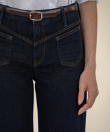 Euro Base Dark High-Rise Wide-Leg Jeans