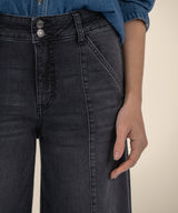 High-Rise Wide Leg Grey Jeans